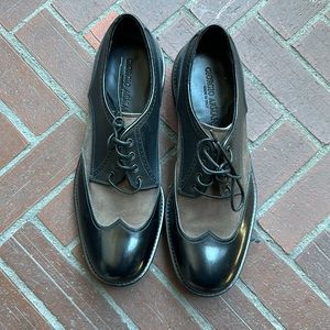 Giorgio Armani Black and Brown Oxfords